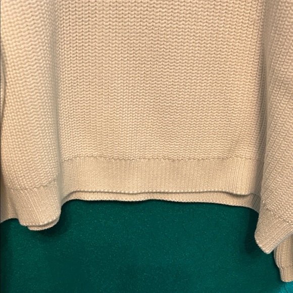 Quince White V-Neck Sweater - Picture 6 of 9